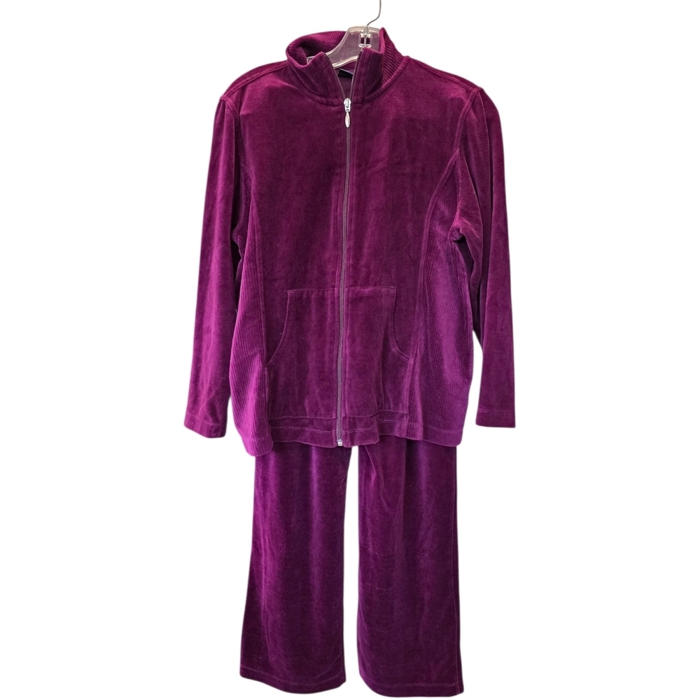 Westbound Purple Velour Pantsuit Jacket/pants